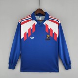 France 1990 Home Long Sleeve Retro Jersey