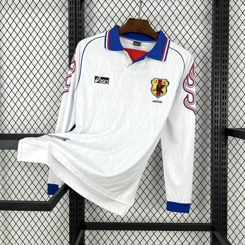 US$ 19.99 - Japan 1998 World Cup Away Long Sleeve Retro Jersey - m