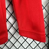 Kids MUFC 2008 CL Final Home Long Sleeve Retro Kit
