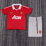 Kids MUFC 2010/2011 Home Retro Kit