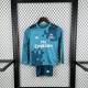 Kids Real Madrid 2017/2018 Third Long Sleeve Retro Kit
