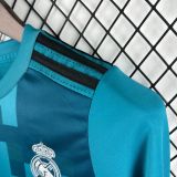Kids Real Madrid 2017/2018 Third Long Sleeve Retro Kit