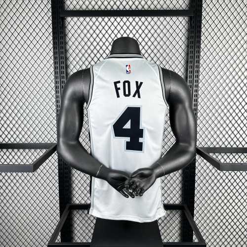 Men's De'Aaron Fox White Team Jersey