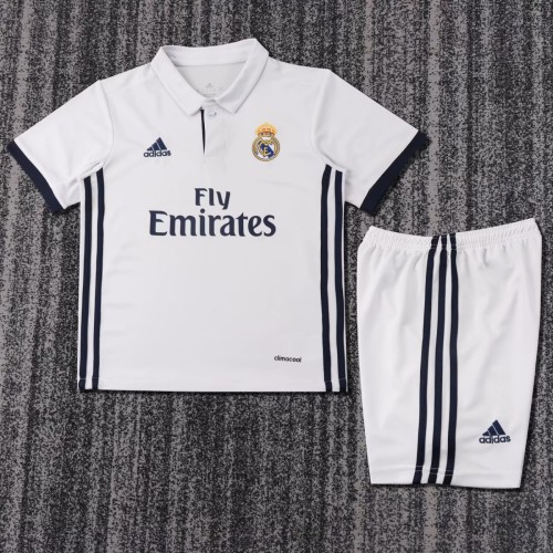 Kids Real Madrid 2016/2017 Home Retro Kit