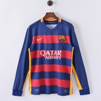Barcelona 2015/2016 Home Long Sleeve Retro Jersey