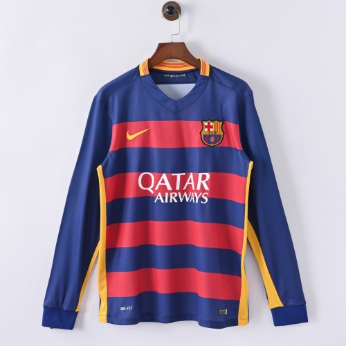 Barcelona 2015/2016 Home Long Sleeve Retro Jersey
