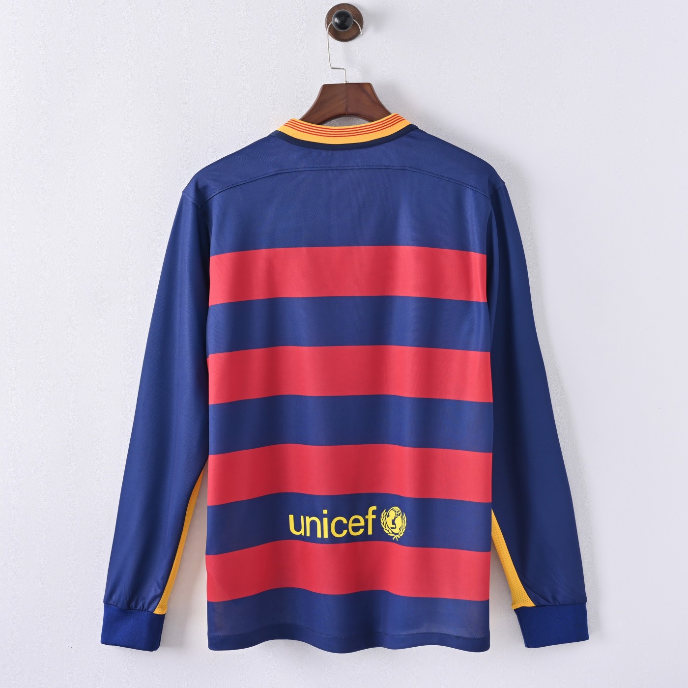 US$ 22.99 - Barcelona 2015/2016 Home Long Sleeve Retro Jersey - m