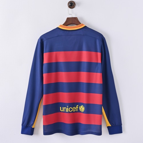 Barcelona 2015/2016 Home Long Sleeve Retro Jersey