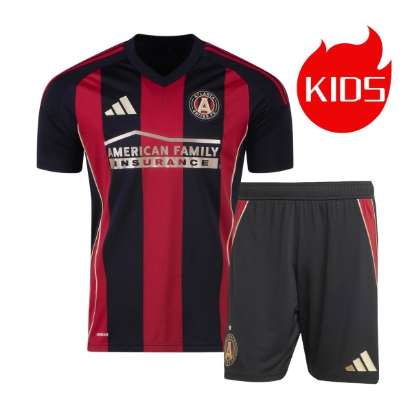 Kids Atlanta United FC 2025 Home Jersey and Short Kit