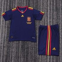 Kids Spain 2010 World Cup Away Retro Kit