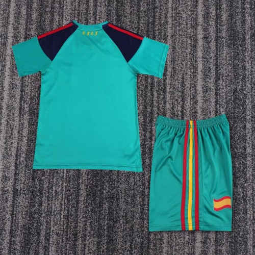 Kids Spain 2010 World Cup Goalkeeper Retro Kit