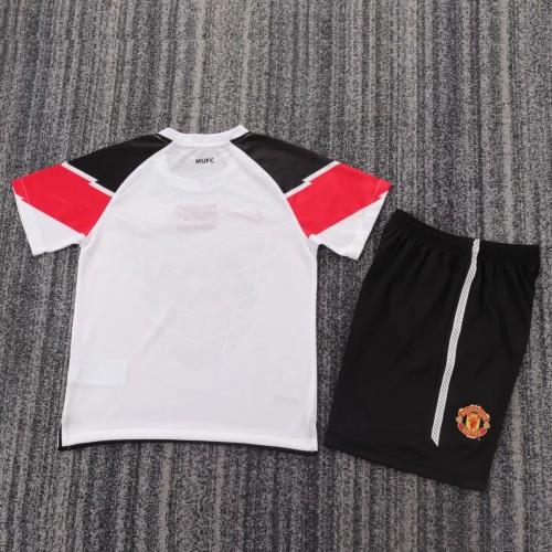 Kids MUFC 2010/2011 UCL Final Away Retro Kit