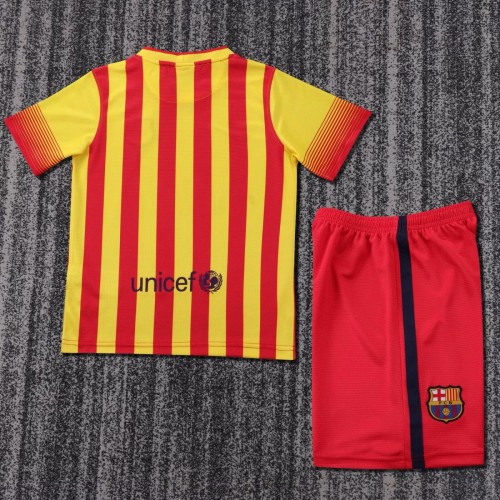 Kids Barcelona 2013/2014 Away Retro Kit