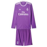 Kids Real Madrid 2016/2017 Away Long Sleeve Retro Kit
