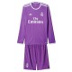 Kids Real Madrid 2016/2017 Away Long Sleeve Retro Kit
