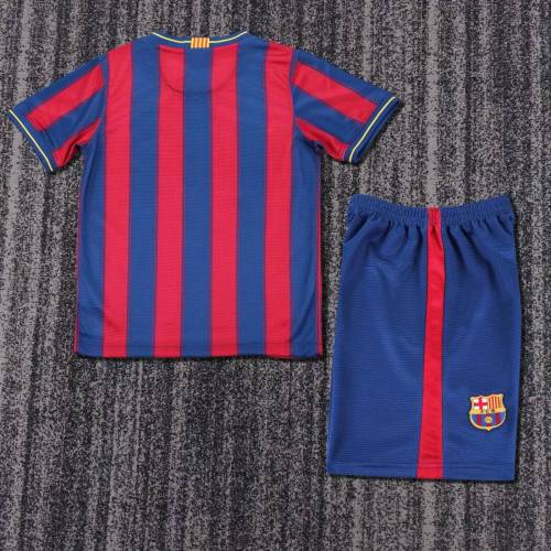 Kids Barcelona 2009/2010 Home Retro Kit