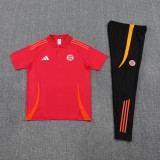 Bayern Munich 25/26 Polo and Pants Set Red