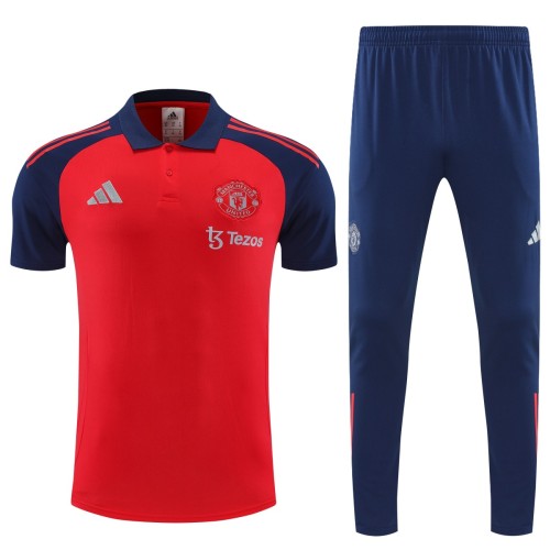 MUFC 25/26 Polo and Pants Set Red