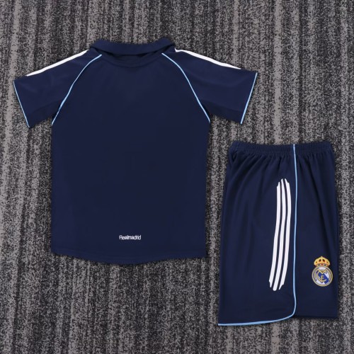 Kids Real Madrid 2005/2006 Away Retro Kit