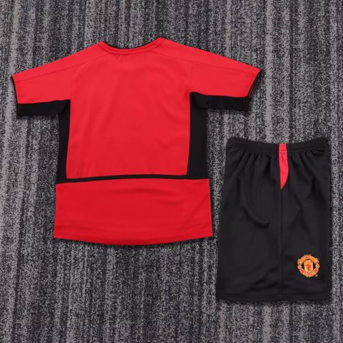 Kids MUFC 2002/2003 Home Retro Kit