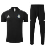 Al-Nassr FC 25/26 Polo and Pants Set Black