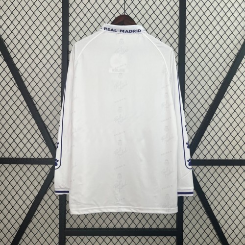 Real Madrid 1994/1996 Home Long Sleeve Retro Jersey