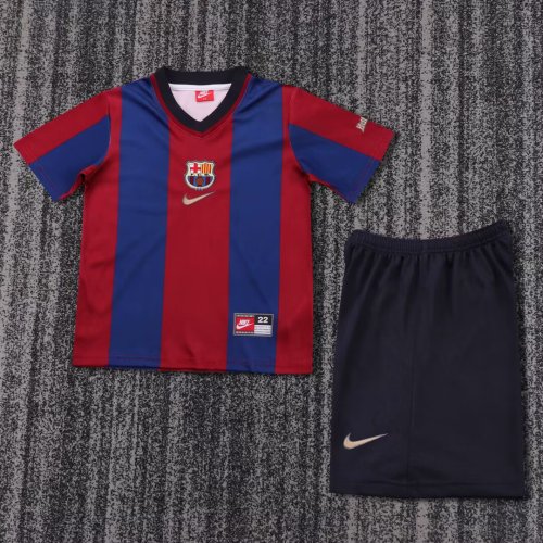Kids Barcelona 1998/1999 Home Retro Kit