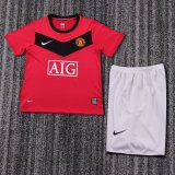 Kids MUFC 2009/2010 Home Retro Kit