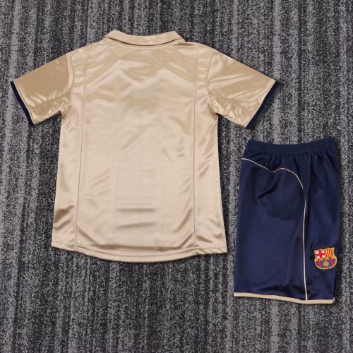 Kids Barcelona 2001/2002 Away Retro Kit