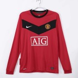 MUFC 2009/2010 Home Retro Long Sleeve Jersey