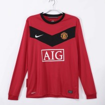 MUFC 2009/2010 Home Retro Long Sleeve Jersey