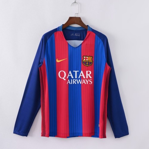 Barcelona 2016/2017 Home Retro Long Sleeve Jersey