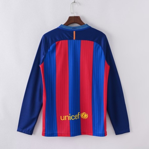 Barcelona 2016/2017 Home Retro Long Sleeve Jersey
