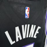 Men's 2024 Zach LaVine Away Black Team Jersey