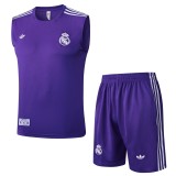 Real Madrid 25/26 Retro Sleeveless Jersey and Shorts Set D2525