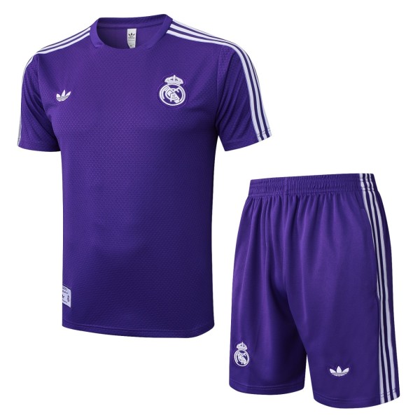 Real Madrid 25/26 Retro Training Shirt and Shorts Set D2524