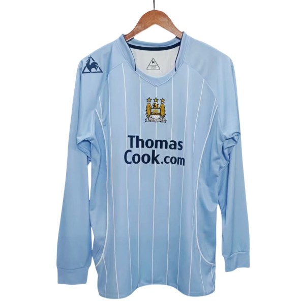 Manchester City 2007/2008 Home Long Sleeve Retro Jersey