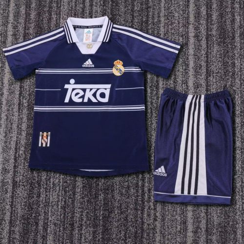 Kids Real Madrid 1998/1999 Away Retro Kit