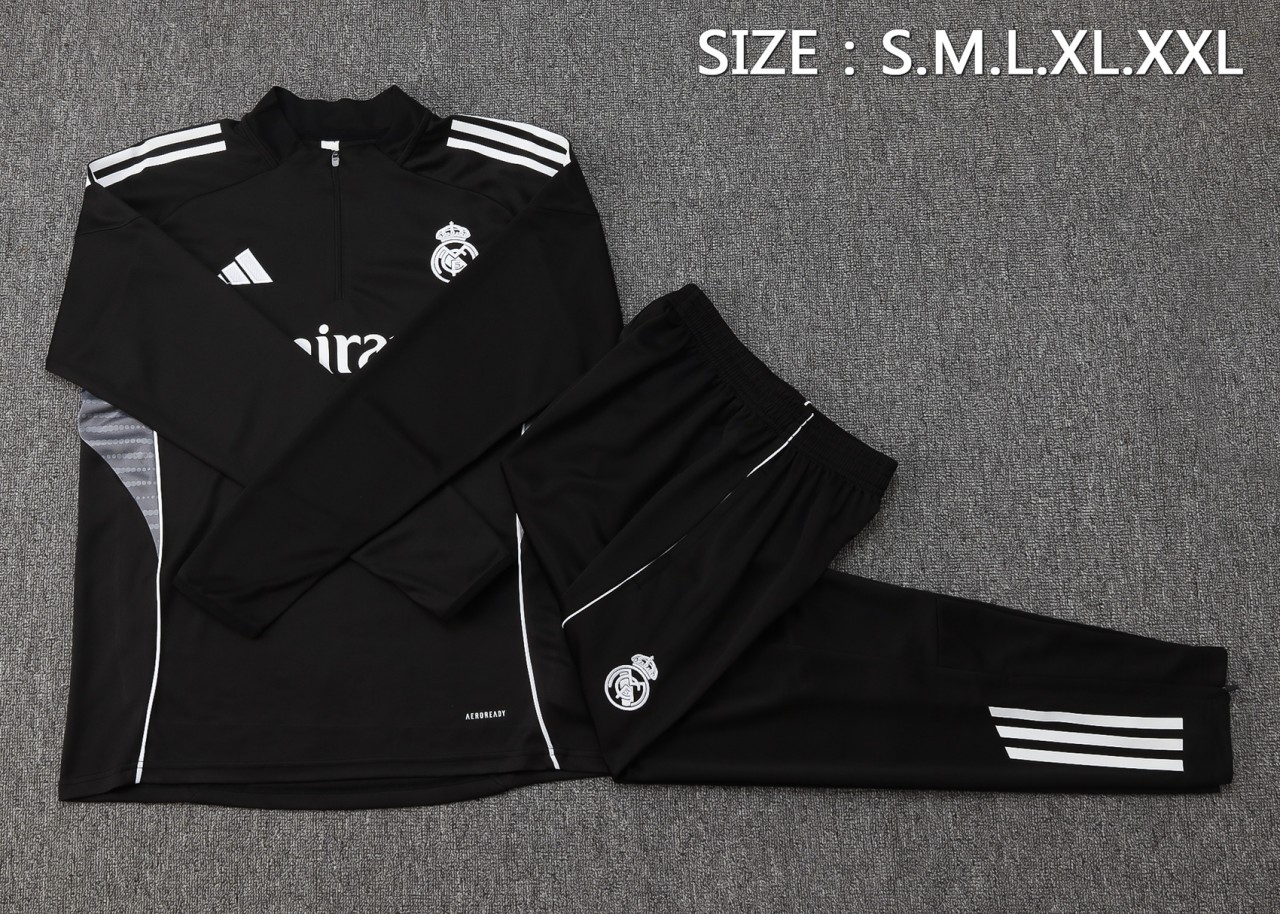 US$ 47.00 - Real Madrid 25/26 Half-Zip Training Top and Pants Set