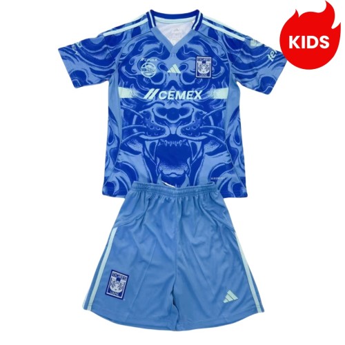 Kids Tigres UANL 25/26 Away Jersey and Short Kit