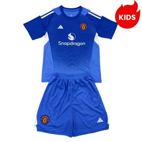 Kids MUFC 25/26 Goalkeeper Jersey and Short Kit