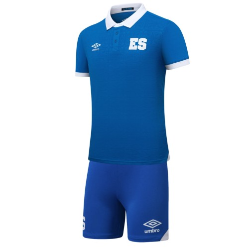 Kids El Salvador 25/26 Home Jersey and Short Kit