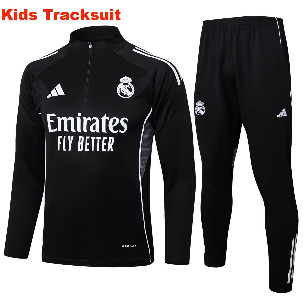 US$ 44.00 - Kids Real Madrid 25/26 Half-Zip Training Sweatshirt