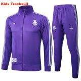 Kids Real Madrid 25/26 Retro Training Jacket and Pants Set E2505