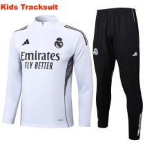 Kids Real Madrid 25/26 Half-Zip Training Sweatshirt and Pants Set E2508