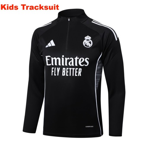 Kids Real Madrid 25/26 Half-Zip Training Sweatshirt and Pants Set E2511