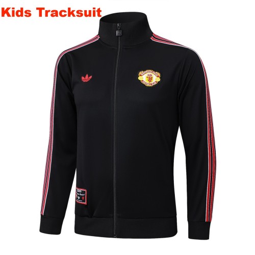 Kids MUFC 25/26 Retro Training Jacket and Pants Set E2514