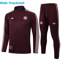 Kids Bayern Munich 25/26 Retro Half-Zip Training Sweatshirt and Pants Set E2515