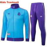 Kids Real Madrid 25/26 Retro Training Jacket and Pants Set E2518