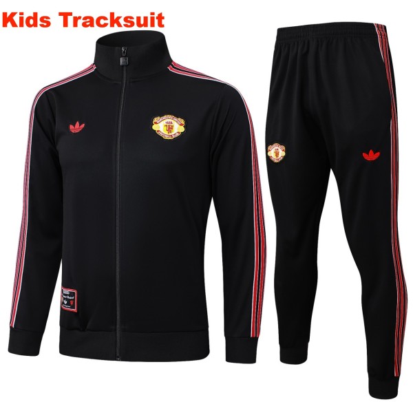 Kids MUFC 25/26 Retro Training Jacket and Pants Set E2514